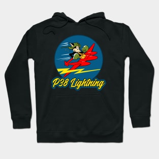 P38 Lightning WWII Insignia Hoodie